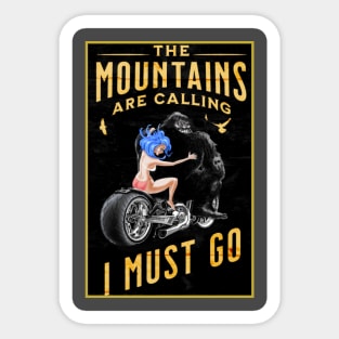 bigfoot mountain Sticker